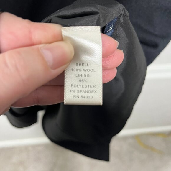 Banana Republic Black 100% Wool Mock Neck Sleeveless Midi Length Dress - Picture 4 of 11